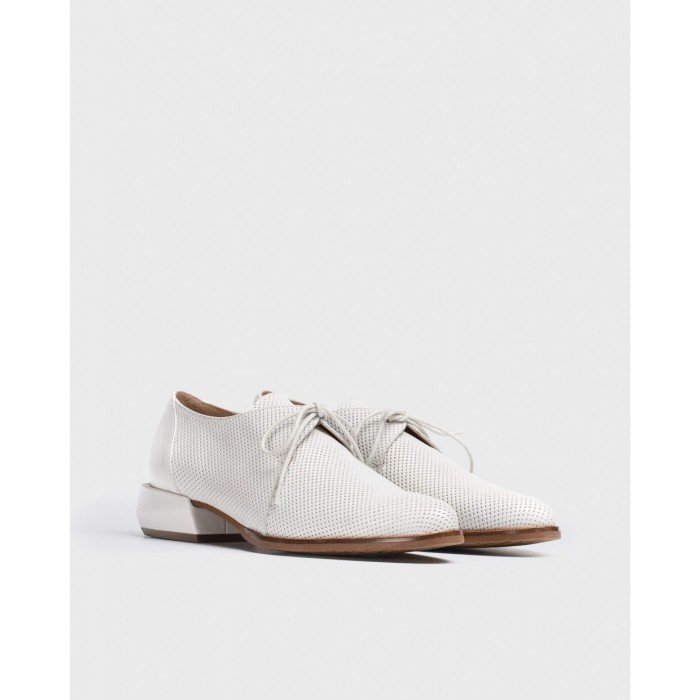 Zapatos Mujer Wonders Scrip C-6020 Blanco