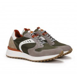Deportivos Hombre Fluchos Aston F1483 Gris-Kaki