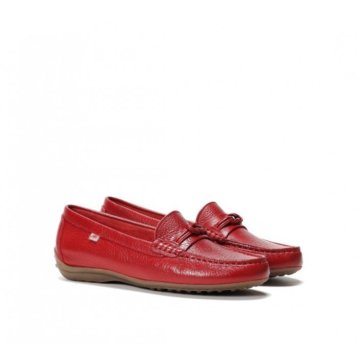 Mocasines Mujer Fluchos Bruni F1429 Rojo