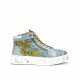 Botines Mujer Dorking Trozos D8752 Azul