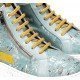 Botines Mujer Dorking Trozos D8752 Azul