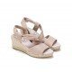 Sandalias Mujer Dorking Vision D8813 Rosa Nude