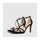 Sandalias Tacón Mujer Lodi Inrico-X Ante Negro