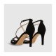 Sandalias Tacón Mujer Lodi Inrico-X Ante Negro