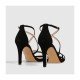 Sandalias Tacón Mujer Lodi Inrico-X Ante Negro
