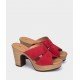 Zuecos Mujer Pedro Miralles Siderno 16432 Rojo