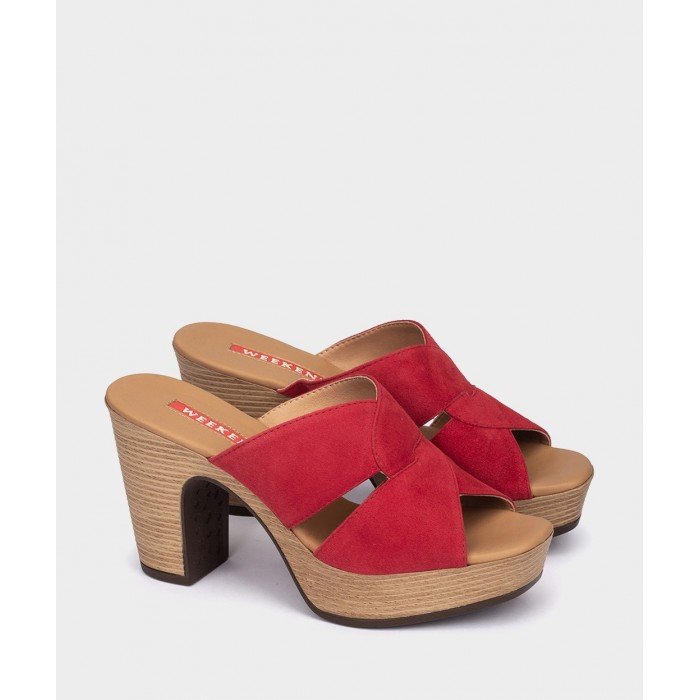 Zuecos Mujer Pedro Miralles Siderno 16432 Rojo