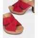 Zuecos Mujer Pedro Miralles Siderno 16432 Rojo