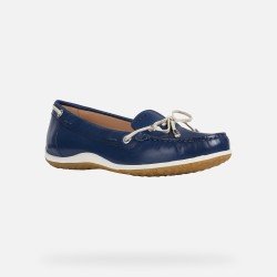 Mocasines Mujer Geox D Vega Moc A Azul