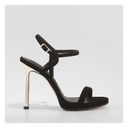 Sandalias Tacón Mujer Lodi Cannes Negro
