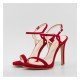 Sandalias Tacón Mujer Lodi Cannes Rojo