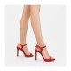 Sandalias Tacón Mujer Lodi Cannes Rojo