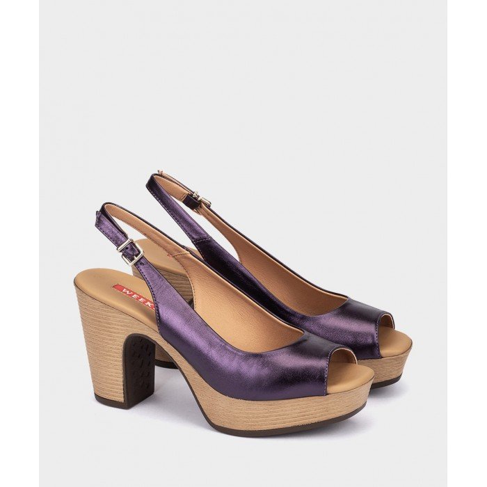 Sandalias Mujer Pedro Miralles La Valeta 16428 Metalizado Morado