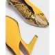 Zapatos Tacón Mujer Wonders M-4224 Amarillo
