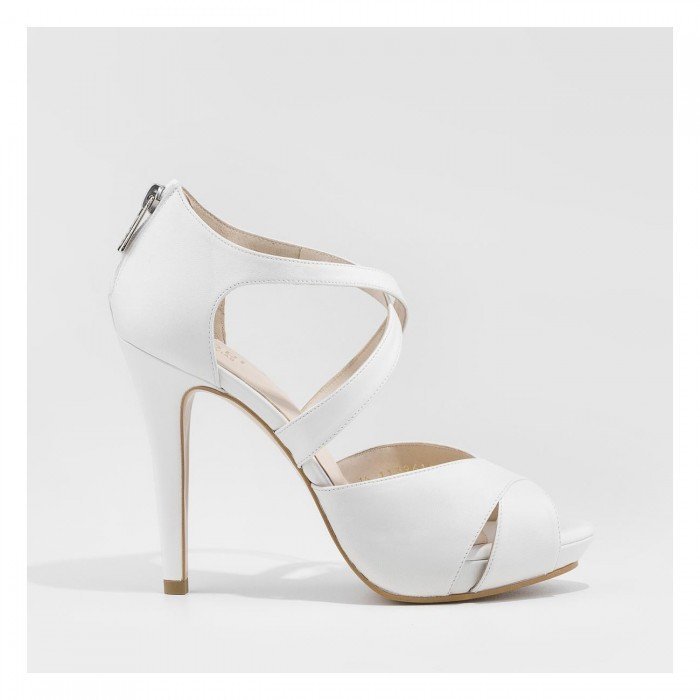 Sandalias Tacón Mujer Lodi Goya Blanco
