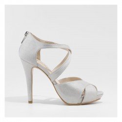 Sandalias Tacón Plata Lodi Goya Plata