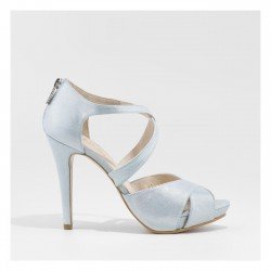 Sandalias Tacón Mujer Lodi Goya Azul Cielo
