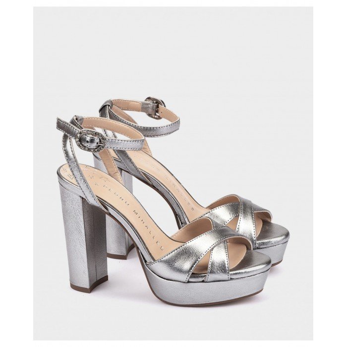 Sandalias Mujer Pedro Miralles Montpellier 18455 Plata