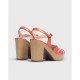 Sandalias Tacón Mujer Wonders L-9163 Coral