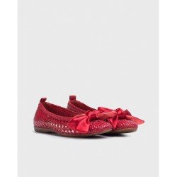 Bailarinas Mujer Wonders Bow CH-1001 Rojo
