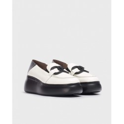 Zapatos Mocasines Mujer Wonders Begin A-2611 Blanco