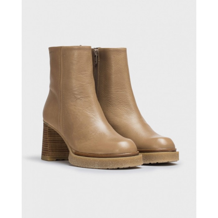 Botines Mujer Wonders Miera H-5203 Taupe