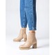 Botines Mujer Wonders Miera H-5203 Taupe