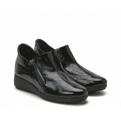 Botines Mujer 24 Hrs 25485 Charol Negro