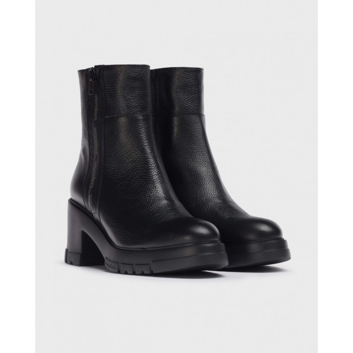 Botines Mujer Wonders Camila H-4432 Negro