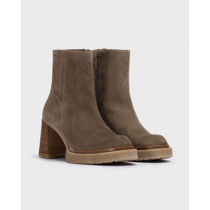 Botines Mujer Wonders Miera H-5203 Topo