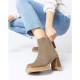 Botines Mujer Wonders Miera H-5203 Topo