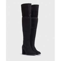 Bota Mosquetera Mujer Wonders Auster M-5103 Negro