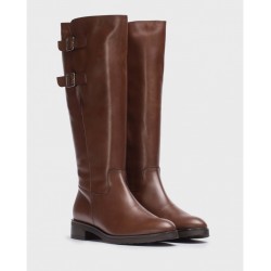 Botas Altas Mujer Wonders Double C-5419 Marrón