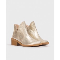 Botines Mujer Wonders Cava H-5410 Dorado