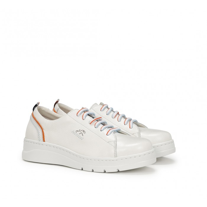Deportivos Mujer Fluchos Pompas F1422 Blanco