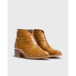 Botines Mujer Wonders Bacs D-8722 Coñac