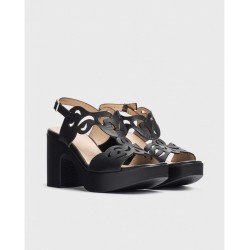 Sandalias Mujer Wonders Aurora L-1023 Negro