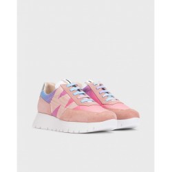Zapatos Mujer Deportivos Wonders Odisei A-2422-T Rosa