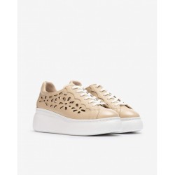 Deportivos Mujer Wonders Hole A-2613 Beige