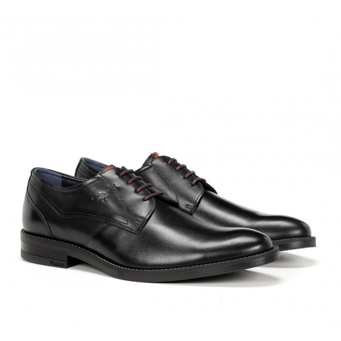 Zapatos Vestir Hombre Fluchos Theo F1626 Negro