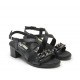 Sandalias Mujer 24 Hrs 25682 Negro