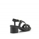 Sandalias Mujer 24 Hrs 25682 Negro