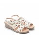 Sandalias Mujer 24 Hrs 25698 Blanco