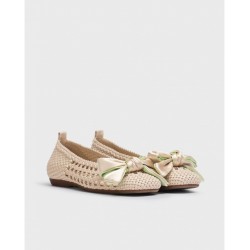 Bailarinas Mujer Wonders Bow CH-1001 Beige
