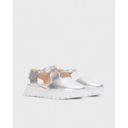 Sandalias Mujer Wonders Babi A-2441 Plata