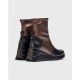 Botines Mujer Wonders India G-6614 Negro Cobre