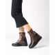 Botines Mujer Wonders India G-6614 Negro Cobre