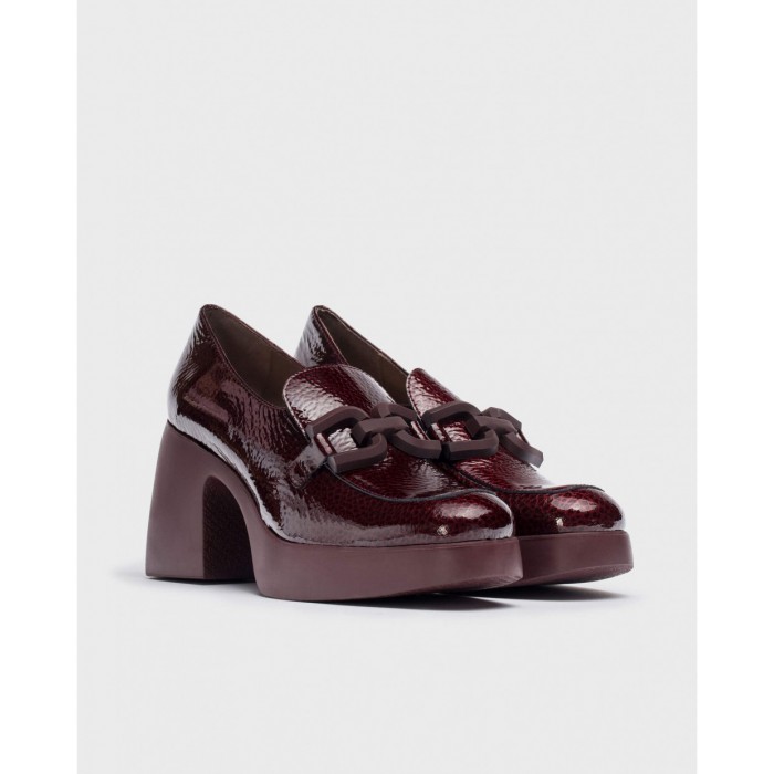 Mocasines Plataforma Mujer Wonders Tucson H-4941 Vino