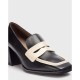 Mocasín Tacón Mujer Wonders Fiodor H-4351 Negro