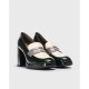 Zapatos Tacón Mujer Wonders Clark H-5925 Verde